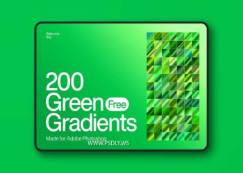 200 Green Photoshop Gradients 7 200 Green Photoshop Gradients