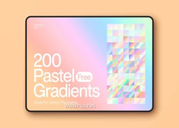 200 Pastel Photoshop Gradients 5 200 Pastel Photoshop Gradients