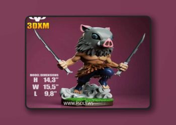 3DXM – Inosuke Chibi – 3D Print Model STL