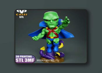 3DXM – Martian Manhunter Chibi – 3D Print Model STL