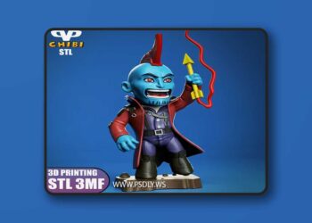 3DXM – Yondu Udonta Chibi – 3D Print Model STL