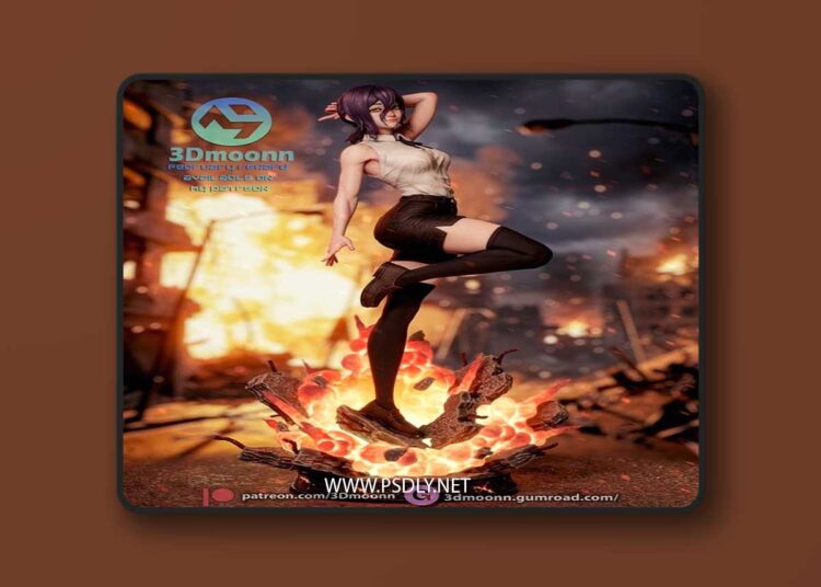 3Dmoonn – Chainsaw Man – Reze – 3D Print Model STL 1 3Dmoonn – Chainsaw Man – Reze – 3D Print Model STL