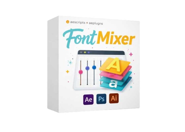 Aescripts - FontMixer v1.0 1 Aescripts FontMixer v1.0