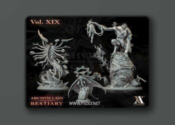 Archvillain Games – Archvillain Bestiary Vol. XIX – 3D Print Model