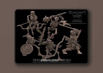 Avatars of War – Skeleton Warriors – 3D Print Model