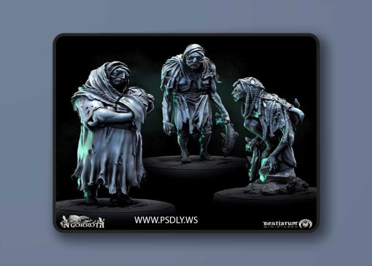 Bestiarum Miniatures – Children of Saltwich – 3D Print Model 1 Bestiarum Miniatures – Children of Saltwich – 3D Print Model