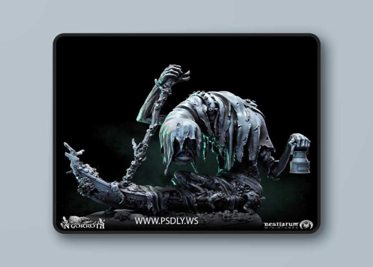 Bestiarum Miniatures – The Boatman of Saltwich – 3D Print Model 1 Bestiarum Miniatures – The Boatman of Saltwich – 3D Print Model