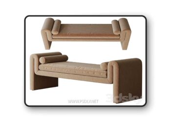 Brent Bench Camel by ld shoppe – 3D Model