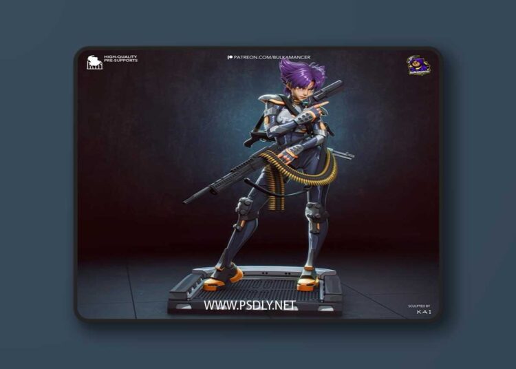 Bulkamancer Sculpts – Konoko – 3D Print Model STL 1 Bulkamancer Sculpts – Konoko – 3D Print Model STL