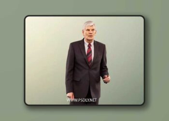Businessman Old Gray Hair Best Ager Boss 3D Model