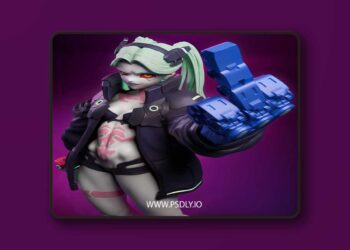 CA 3D Studios – Rebecca – Cyberpunk – 3D Print Model STL