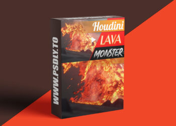 CGCircuit - Houdini Snake Lava Monster Project