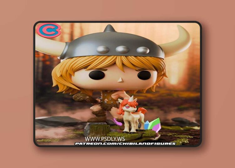 Chibi Land Figures – Booby Funko – 3D Print Model STL 1 Chibi Land Figures – Booby Funko – 3D Print Model STL