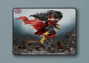 Chibi Land Figures – Vincent Valentine – Final Fantasy VII – Chibi – 3D Print Model STL