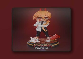 Chibi Station – Power Chainsaw – 3D Print Model STL