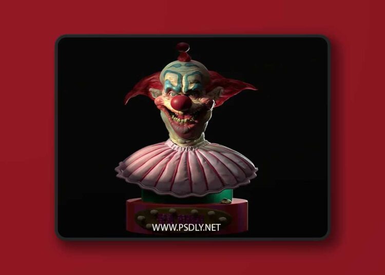 Diklichart – Slim (Killer Klowns from Outer Space) Bust – 3D Print Model STL 1 Diklichart – Slim Killer Klowns from Outer Space Bust – 3D Print Model STL