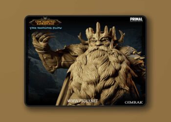 Dwarf King – Gimrak – 3D Print Model 6 Dwarf King – Gimrak – 3D Print Model