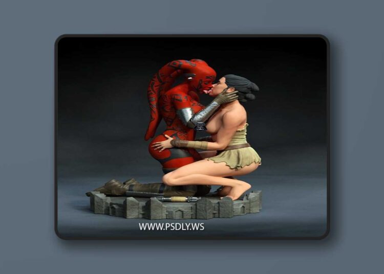 Exclusive – Rey and Dark Khalon – 3D Print Model STL 1 Exclusive – Rey and Dark Khalon – 3D Print Model STL