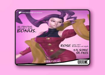 Francis Quez – Rose – 3D Print Model STL