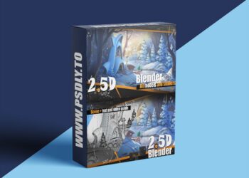 Gumroad - Grafit Cube School - 2.5D blender scene + guide - Winder Days - WINTER30 3 Gumroad - Grafit Cube School - 2.5D blender scene + guide - Winder Days - WINTER30