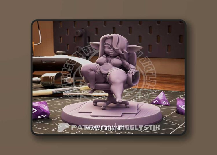 Jigglystix – Office Boss Goblin – 3D Print Model STL 1 Jigglystix – Office Boss Goblin – 3D Print Model STL