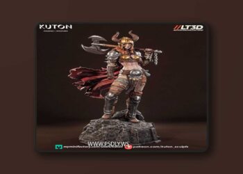 Kuton Figurines – Thyra – 3D Print Model STL