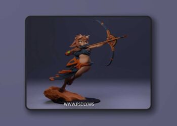 Lyrissa The Stormborne Faun – 3D Print Model STL 7 Lyrissa The Stormborne Faun – 3D Print Model STL