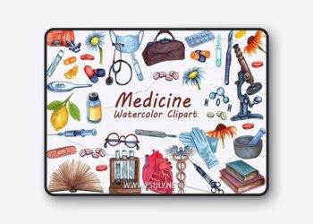 Medicine Watercolor Clipart 7 Medicine Watercolor Clipart