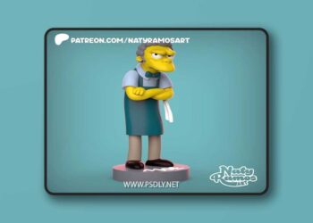 Naty Ramos – The Simpsons – Moe – 3D Print Model STL 7 Naty Ramos – The Simpsons – Moe – 3D Print Model STL