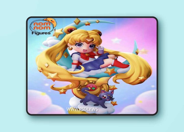 Nomnom Figures – Chibi Sailor Moon – 3D Print Model STL 1 Nomnom Figures – Chibi Sailor Moon – 3D Print Model STL
