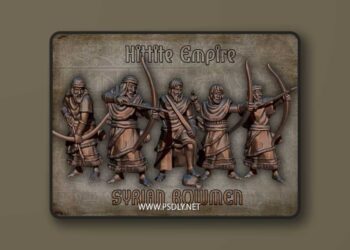 Red Copper Minis – Hittite Empire – Syrian Bowmen 28mm – 3D Print Model