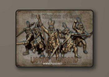 Red Copper Minis – New Kingdom of Egypt – Lybian Warband 28mm – 3D Print Model
