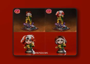 Rogue Chibi and Bust (Two Heads Evolution and 97) – 3D Print Model STL 6 Rogue Chibi and Bust Two Heads Evolution and 97 – 3D Print Model STL