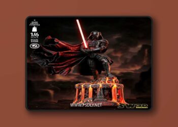 SW3D – Darth Vader Batle Damage Sculpture – 3D Print Model STL