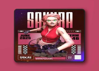 Sekai – Sakura Bust – 3D Print Model STL 6 Sekai – Sakura Bust – 3D Print Model STL