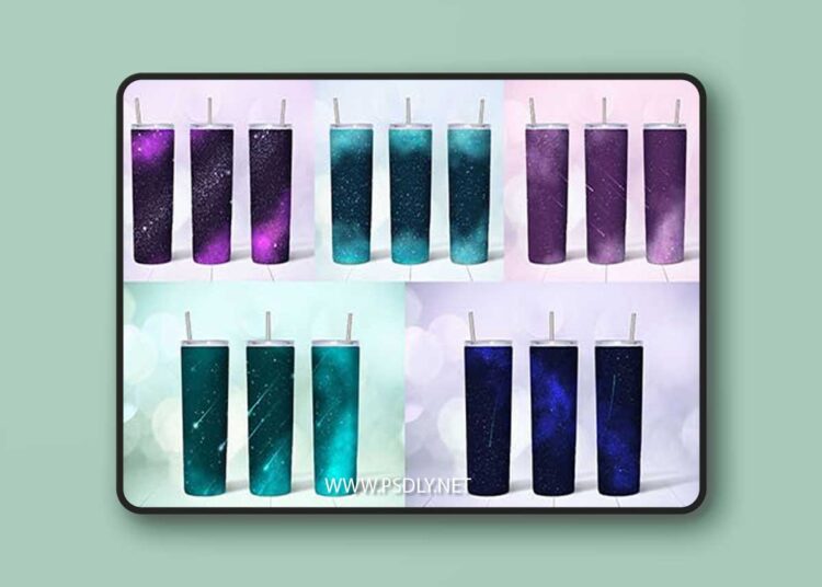 Space tumbler wrap design elements 1 Space tumbler wrap design elements