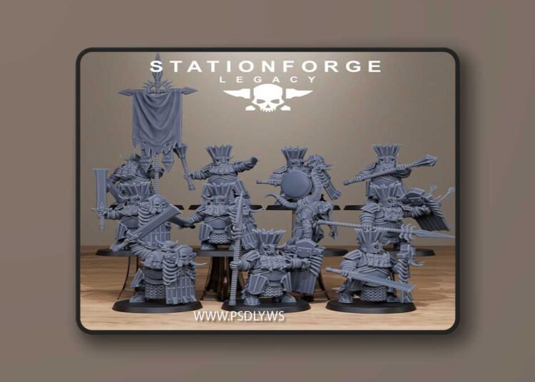 Station Forge Legacy – Chaosvale Infantry – 3D Print Model 1 Station Forge Legacy – Chaosvale Infantry – 3D Print Model