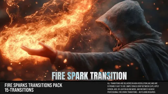 Videohive - Fire Sparks Transitions Pack For FCPX 61680160 1 Videohive Fire Sparks Transitions Pack For FCPX 61680160