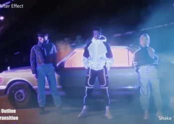 Videohive Glowing Outline Shake Transition 61801803