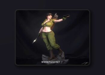Abe3D – Lady Jaye – 3D Print Model STL