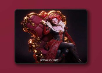 CA 3D Studios – Red Queen – 3D Print Model STL