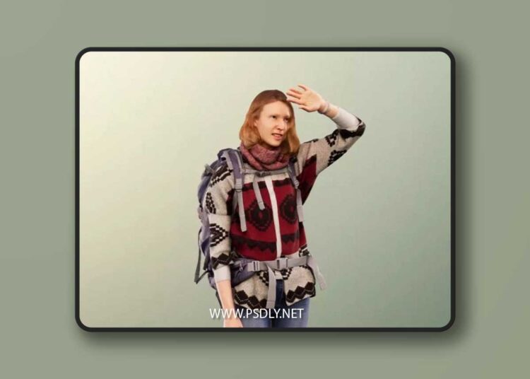 Casual Woman With Backpack low-poly 3d Model 1 Casual Woman With Backpack low poly 3d Model