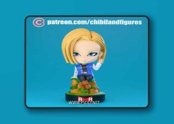 Chibi Land Figures – Android 18 – 3D Print Model STL 6 Chibi Land Figures – Android 18 – 3D Print Model STL