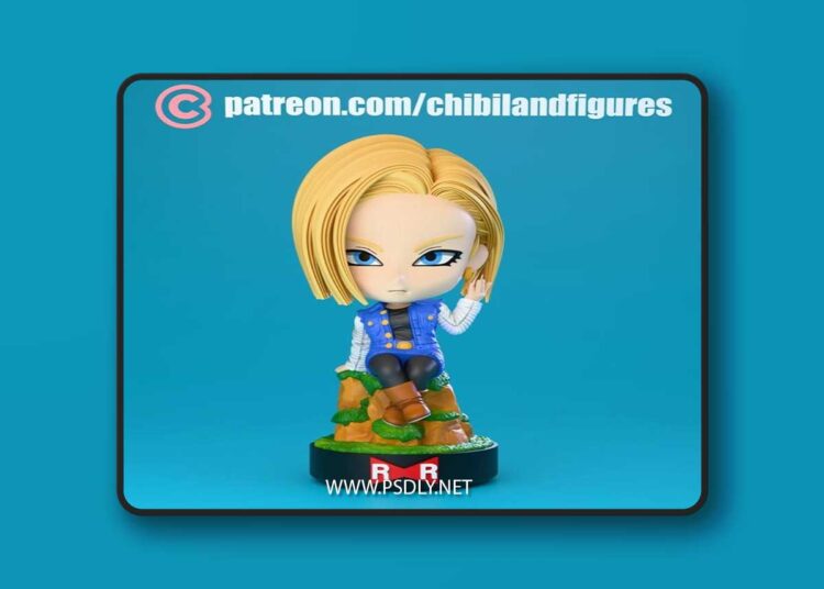Chibi Land Figures – Android 18 – 3D Print Model STL 1 Chibi Land Figures – Android 18 – 3D Print Model STL