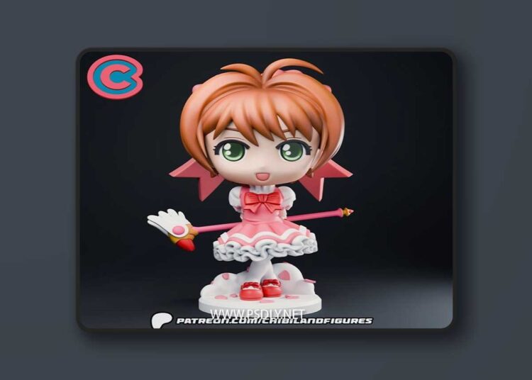 Chibi Land Figures – Sakura – Cardcaptors – Chibi – 3D Print Model STL 1 Chibi Land Figures – Sakura – Cardcaptors – Chibi – 3D Print Model STL