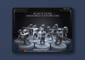 Dark Fire Designs – Black Dusk Armored Enforcers – 3D Print Model