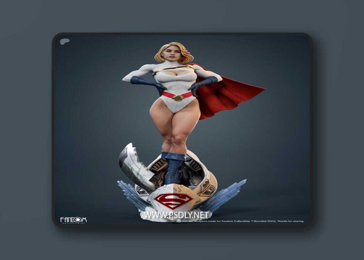 Fandom Collectibles – PowerGirl – 3D Print Model STL 1 Fandom Collectibles – PowerGirl – 3D Print Model STL