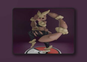 Pokemon – Mega Lopunny – 3D Print Model STL 7 Pokemon – Mega Lopunny – 3D Print Model STL
