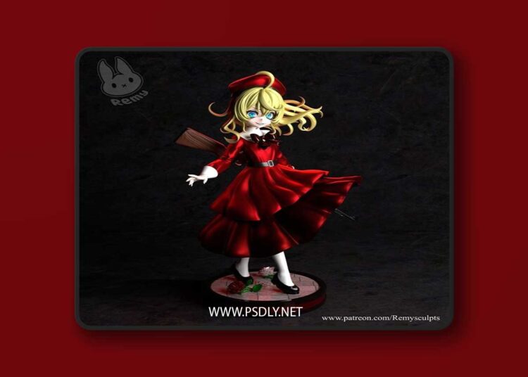 Remy Sculpts – Tanya Degurechaff – 3D Print Model STL 1 Remy Sculpts – Tanya Degurechaff – 3D Print Model STL