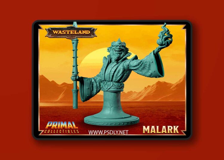 Sorcerer King – Malark Bust – 3D Print Model 1 Sorcerer King – Malark Bust – 3D Print Model